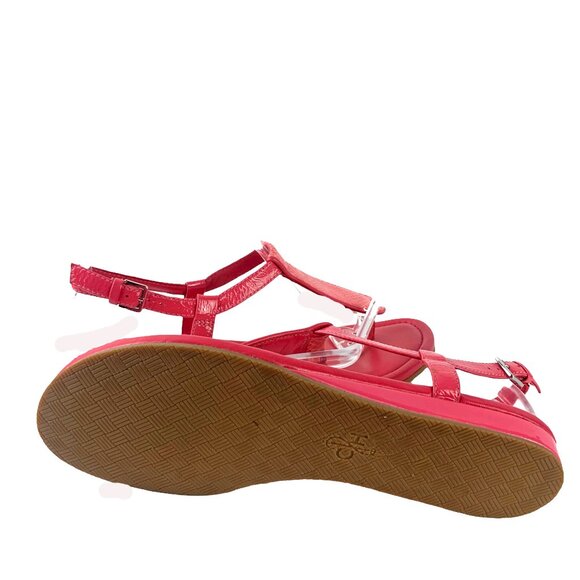 COLE HAAN D40294 Pink Leather Thong‎ Slingback Sandals - Picture 9 of 10